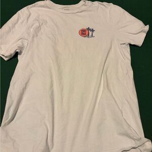 Vans White and Red Graphic Men's T-Shirt